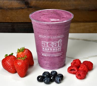 Berry Best - Strawberry, Blueberry, Raspberry, Milk, Honey.
Goes great with protein ($1).