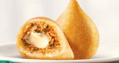 Coxinha With Cream Cheese - Shredded chicken with cream cheese