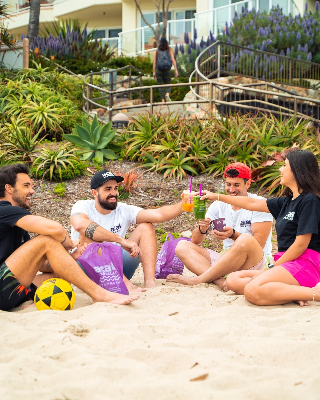 Group on Beach